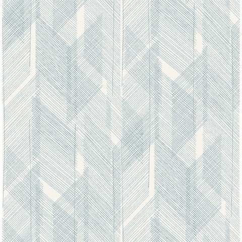 4155-27337 Bryant Blue Crosshatch Wallpaper