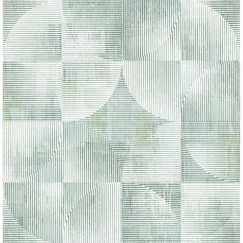 4155-27340 Woodbine Sage Abstract Geometric Wallpaper