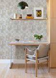 4155-27342 Woodbine Neutral Abstract Geometric Wallpaper