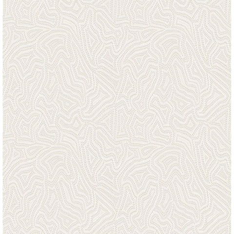 4155-27344 Hollenback Ivory Dotted Abstract Wallpaper