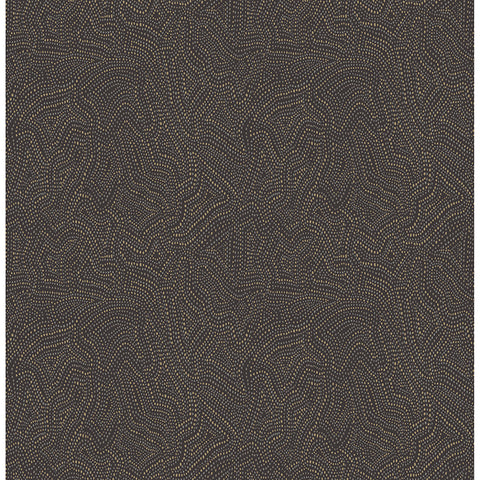 4155-27346 Hollenback Black Dotted Abstract Wallpaper