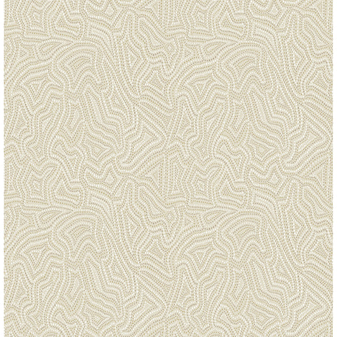 4155-27347 Hollenback Gold Dotted Abstract Wallpaper