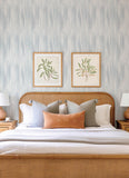 4155-27350 Elysian Sky Blue Ikat Wallpaper