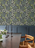 4155-72815 Mildred Charcoal Botanical Trail Wallpaper