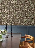 4155-72816 Mildred Espresso Botanical Trail Wallpaper