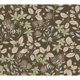 4155-72816 Mildred Espresso Botanical Trail Wallpaper