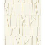 4155-72818 Huntington Gold Geometric Stripe Wallpaper