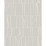 4155-72819 Huntington Silver Geometric Stripe Wallpaper