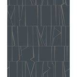 4155-72821 Huntington Indigo Geometric Stripe Wallpaper