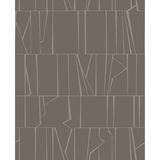 4155-72822 Huntington Chocolate Geometric Stripe Wallpaper