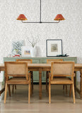 4169-12701 Kiwassa Grey Antler Damask Wallpaper