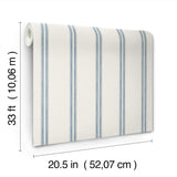 4169-13075 Johnny Blue Stripes Wallpaper