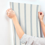 4169-13075 Johnny Blue Stripes Wallpaper