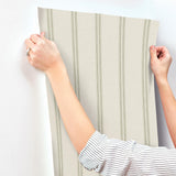 4169-13077 Johnny Green Stripes Wallpaper