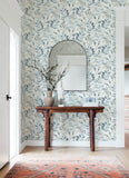  4169-13908 Pinnate Blue Leaves Wallpaper