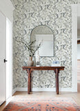 4169-13910 Pinnate Charcoal Leaves Wallpaper