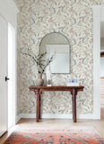  4169-13912 Pinnate Salmon Leaves Wallpaper