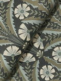 4169-27601 Tap Root Charcoal Floral Damask Wallpaper