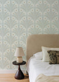 4169-27602 Tap Root Light Blue Floral Damask Wallpaper