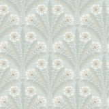 4169-27602 Tap Root Light Blue Floral Damask Wallpaper