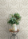 4169-27603 Tap Root Beige Floral Damask Wallpaper