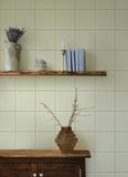 4169-27607 Auberge Ivory Plaid Wallpaper
