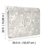 4169-83103 Holt Neutral Woodland Wallpaper