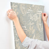 4169-83104 Holt Seafoam Woodland Wallpaper