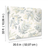 4169-83106 Frith Sea Green Botanical Wallpaper