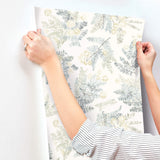 4169-83106 Frith Sea Green Botanical Wallpaper