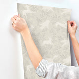 4169-83112 Revelry Taupe Forest Frolic Wallpaper
