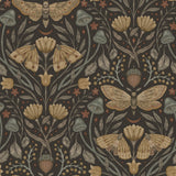 4169-83116 Mystic Moth Black Forest Magic Wallpaper