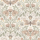 4169-83119 Mystic Moth Blush Forest Magic Wallpaper
