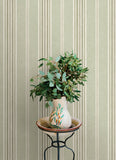 4169-83121 Calvados Moss Linen Stripe Wallpaper