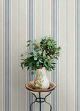 4169-83123 Calvados Blue Linen Stripe Wallpaper