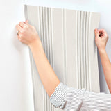 4169-83124 Calvados Grey Linen Stripe Wallpaper