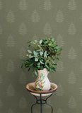 4169-83126 Frond Dark Green Leaf Wallpaper