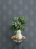  4169-83127 Frond Denim Leaf Wallpaper
