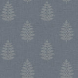  4169-83127 Frond Denim Leaf Wallpaper