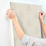 4169-83129 Frond Beige Leaf Wallpaper
