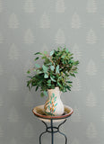 4169-83130 Frond Light Blue Leaf Wallpaper