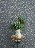 4169-83135 Poppy Trail Dark Blue Floral Wallpaper