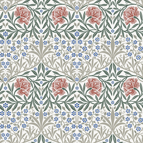 4171-82044 Oxford Union Pink Floral Vines Wallpaper