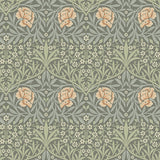 4171-82046 Oxford Union Grey Floral Vines Wallpaper