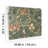 4171-82051 Iris Navy Wild Gardens Wallpaper