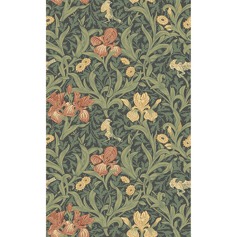 4171-82051 Iris Navy Wild Gardens Wallpaper