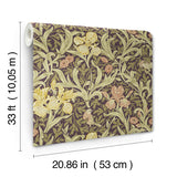 4171-82052 Iris Plum Wild Gardens Wallpaper