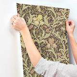 4171-82052 Iris Plum Wild Gardens Wallpaper