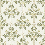 4171-82053 Blackberry Chartreuse Vine Trellis Wallpaper
