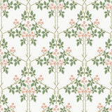 4171-82054 Blackberry Pink Vine Trellis Wallpaper